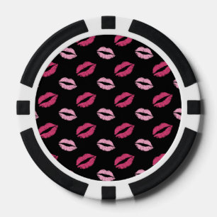 Jetons De Poker Baisers Roses