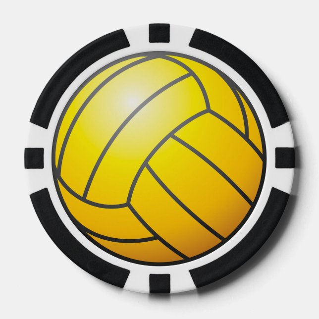Jetons de poker Balle de Water-polo (Recto)