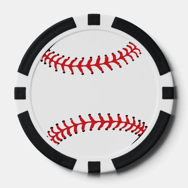Jetons De Poker Baseball Design Poker Chips (Recto)