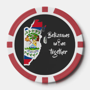 Jetons de poker Belizeans Wine Together