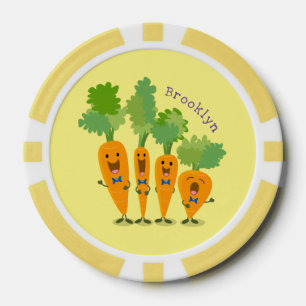 Jetons De Poker Belle illustration du quatuor de carottes à carott