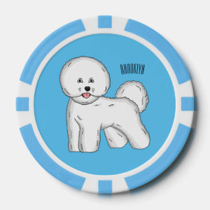 Jetons De Poker Bichon frise dog dessin animé