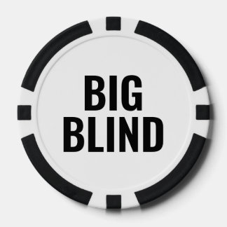 Jetons De Poker Big Blind Simple Black White Text