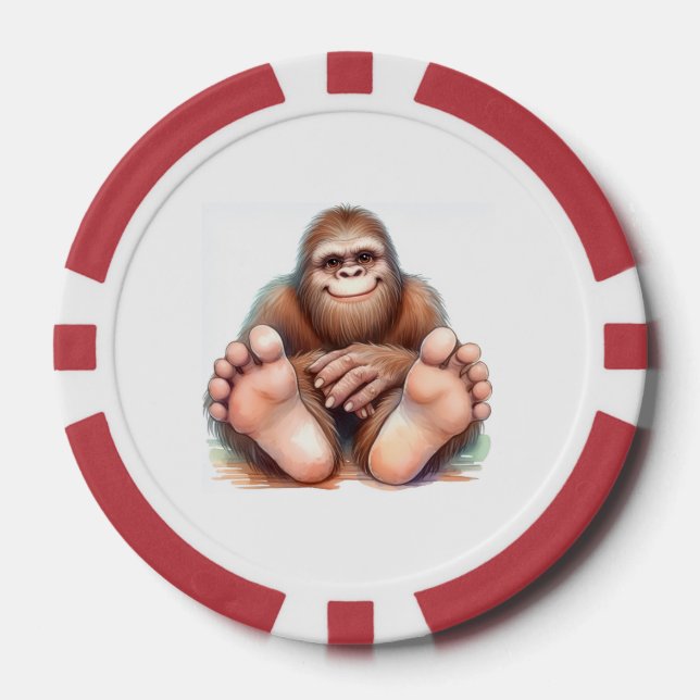 Jetons De Poker Bigfoot Happy Feet (Recto)