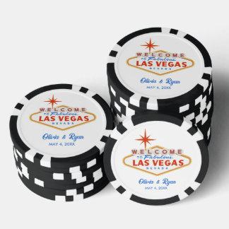Jetons De Poker Black Las Vegas Favour de mariage