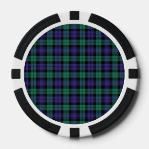 Jetons De Poker Black Watch Scottish Tartan