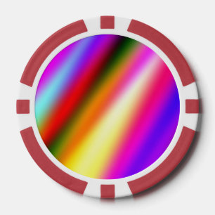Jetons De Poker Bleu rose ombre couleur d'eau abstrait pastel arc-
