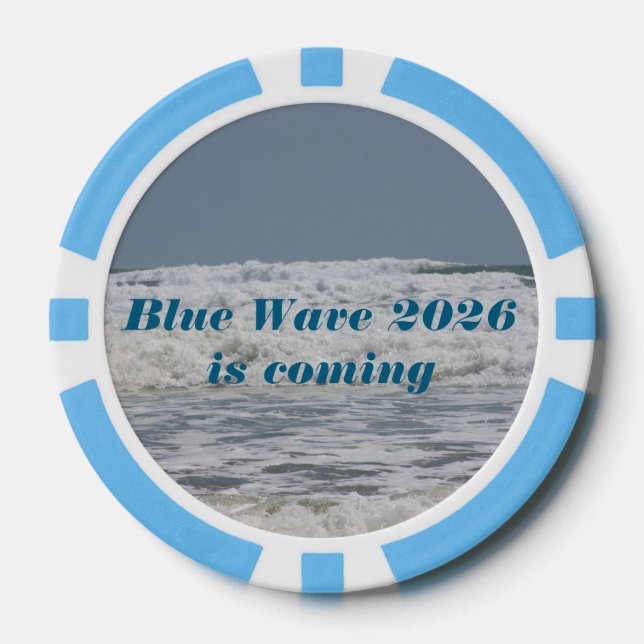 Jetons de poker Blue Wave 2026 (Recto)
