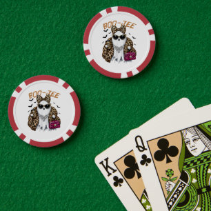 Jetons De Poker Boo-JEE Fantôme Léopard Coquette Halloween