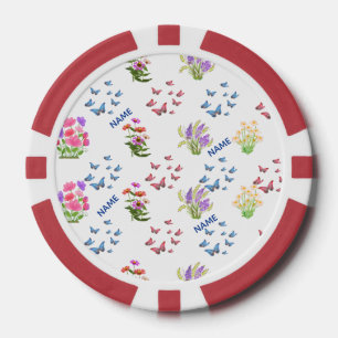 Jetons De Poker Boutique Botanique Florale