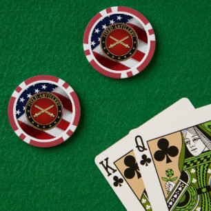 Jetons De Poker Branche de l'artillerie de campagne Insigne Éditio