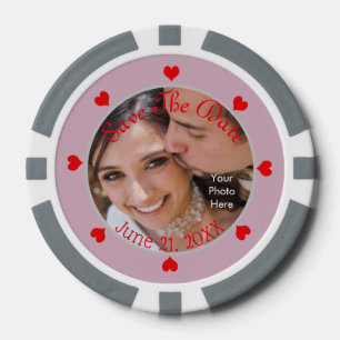 Jetons De Poker Bricolage - Sauvegarder la date /
