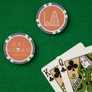 Jetons De Poker Ça s'additionne à Coral