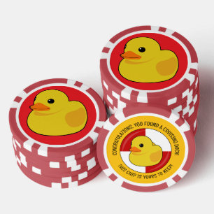 Jetons De Poker Cacher et chercher Cruise en caoutchouc Duck Souve