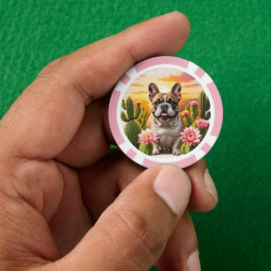 Jetons De Poker Cactus Bouledogue Français Bouledogue Français