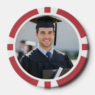 Jetons De Poker Cadeau de photo de remise de diplôme personnalisé