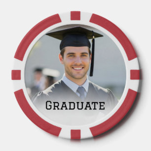 Jetons De Poker Cadeau de photo de remise de diplôme personnalisé