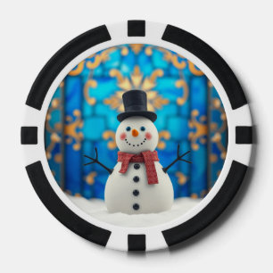 Jetons De Poker Cadeau de soirée de poker de Noël