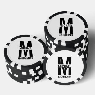 Jetons De Poker Cadeaux Personnalisés pour Garçons d'Honneur avec