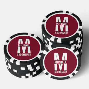Jetons De Poker Cadeaux Personnalisés pour Garçons d'Honneur avec