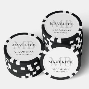 Jetons De Poker Cadeaux pour les garçons d'honneur - Cadeaux de ma