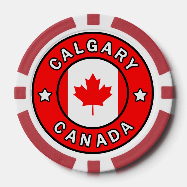 Jetons De Poker Calgary Canada (Recto)