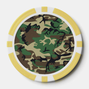 Jetons De Poker Camouflage militaire