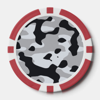 Jetons De Poker Camouflage urbain à haut contraste