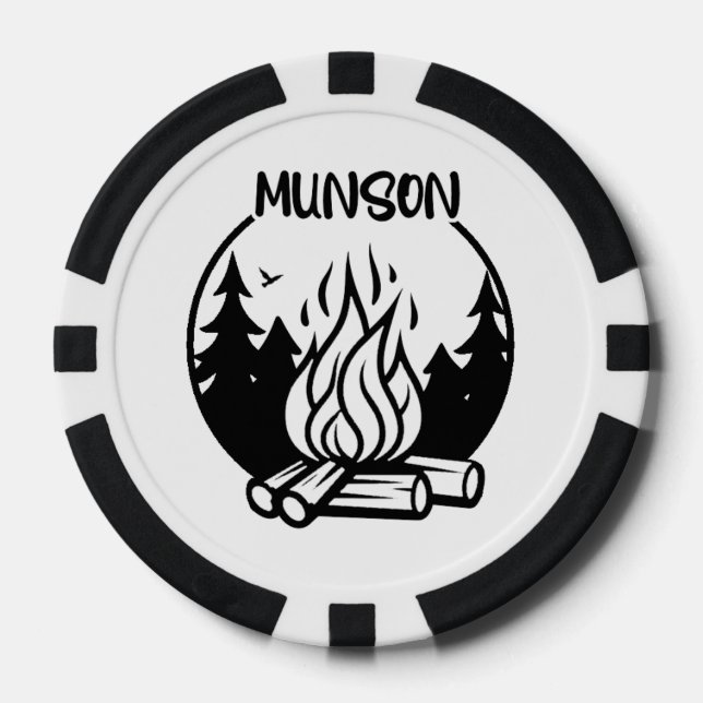 Jetons De Poker Camping Munson (Recto)