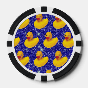 Jetons De Poker Canards en caoutchouc drôles Ferme de caneton jaun