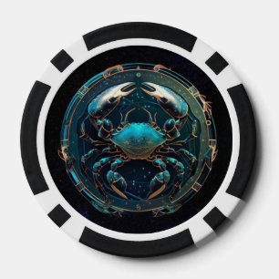 Jetons De Poker Cancer Chips de poker Zodiac - Horoscope de crabe
