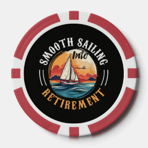 Jetons De Poker Capitaine navigation tranquille en retraite