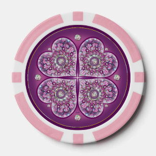 Jetons De Poker Cardinal Red Rosace