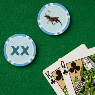 Jetons De Poker Caribou/Renne d'Art Populaire