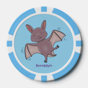Jetons De Poker Caricature de vol de chauve-souris