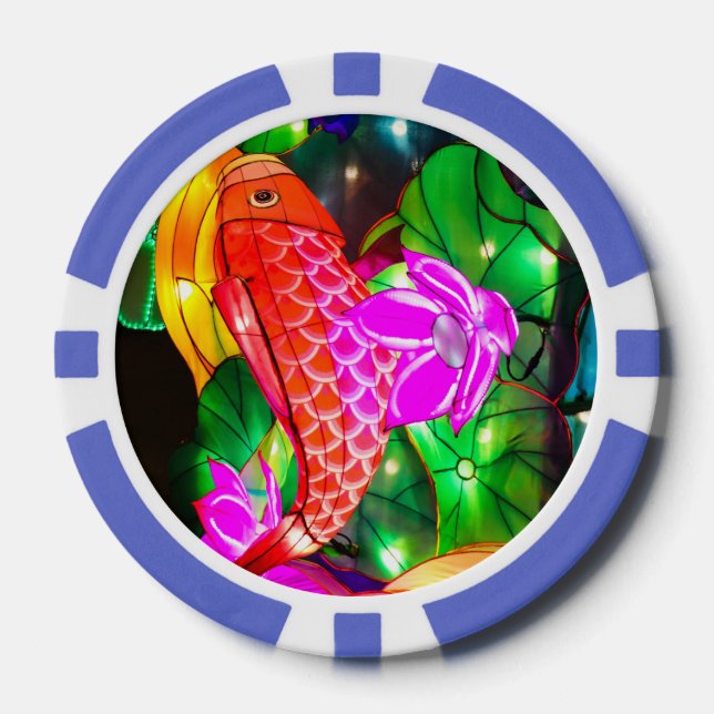 Jetons De Poker Carpes illuminées (Recto)