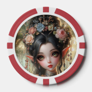 Jetons De Poker Cartes à jouer elfiques orientales