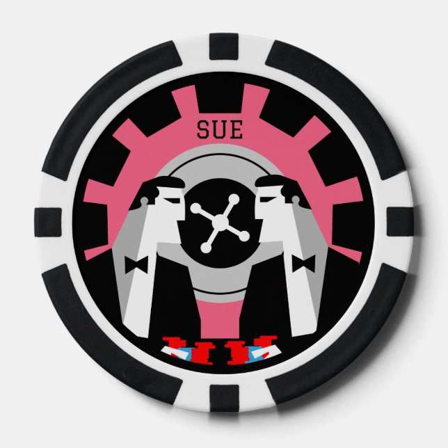 Jetons De Poker Casino Gambling Poker Roulette (Recto)