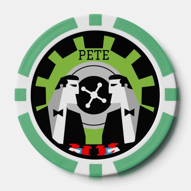 Jetons De Poker Casino Gambling Poker Roulette (Recto)