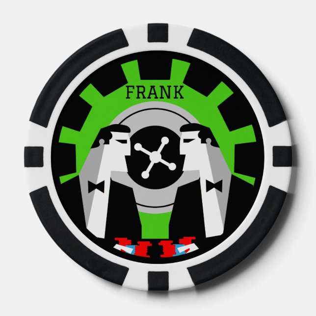 Jetons De Poker Casino Gambling Poker Roulette (Recto)