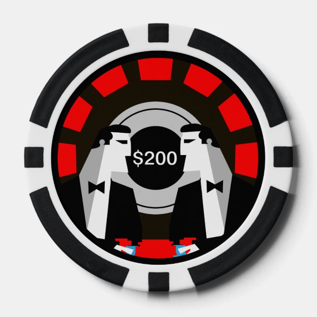 Jetons De Poker Casino Gambling Poker Roulette (Recto)