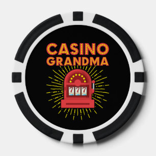 Jetons De Poker Casino Grand-mère Gambling Granny