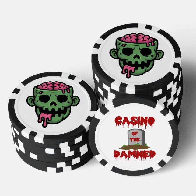 Jetons De Poker Casino of the Damned Zombie Poker Chip (Empiler)
