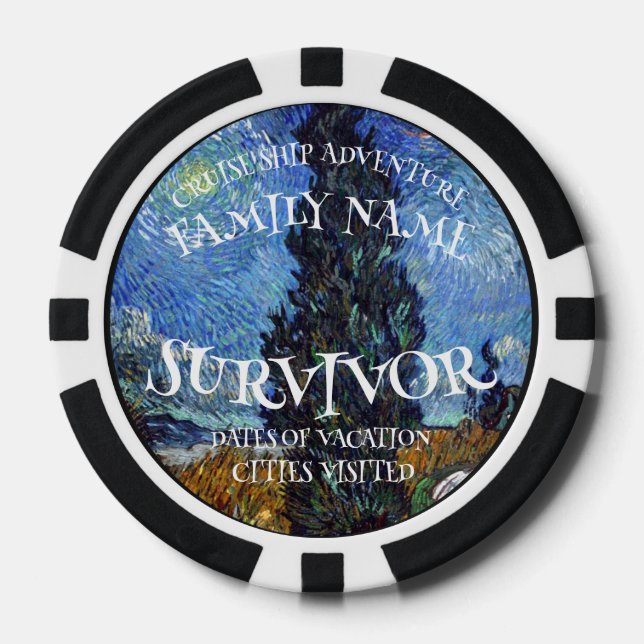 Jetons De Poker Célébration Classe Grad Retrait 2024 Bateau de cro (Recto)