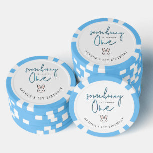 Jetons De Poker Certains Lapin a un an 1ère Célébration d'annivers