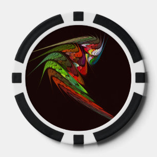 Jetons De Poker Chameleon Art Abstrait