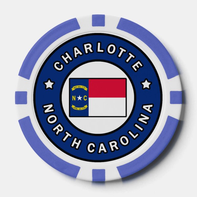 Jetons De Poker Charlotte Caroline du Nord (Recto)