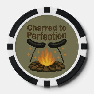 Jetons De Poker Charred to Perfection Funky Campfire Hot Dog