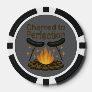 Jetons De Poker Charred to Perfection Funky Campfire Hot Dog
