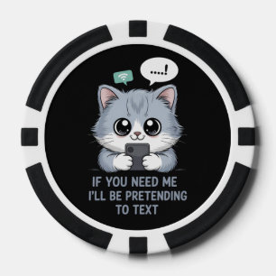 Jetons De Poker Chat de texture